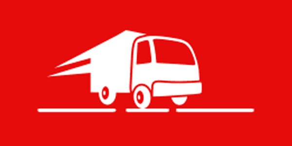 animated delivery truck driving